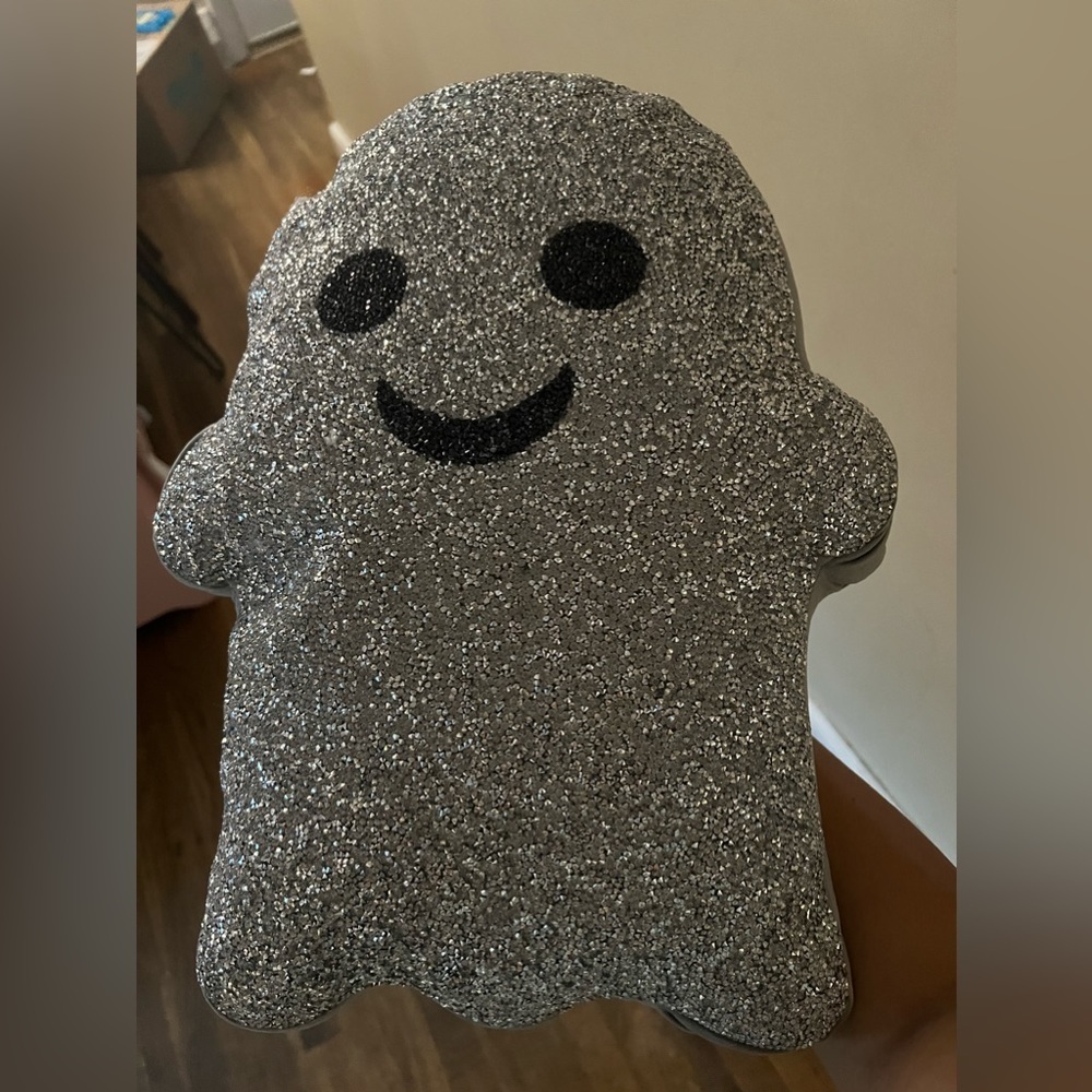 SPARKLES Home Glitter Rhinestone Ghost Pillow
